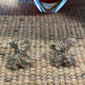 Sparkling Crystal Bow Earrings